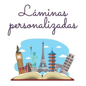 Lámina personalizada de guías de viaje (hasta 22 guías)