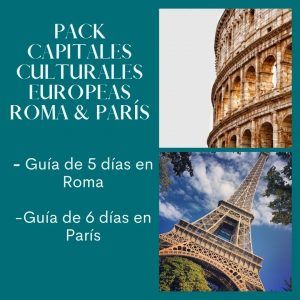 Pack capitales culturales europeas (París + Roma)
