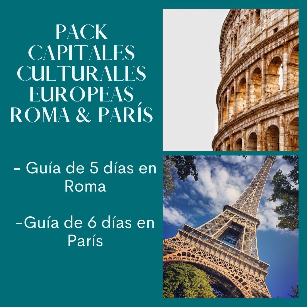 Pack capitales culturales europeas (París + Roma)
