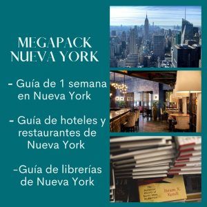 Megapack Guías de Nueva York (Guía de la ciudad 1 semana+Hoteles y restaurantes+Librerías)