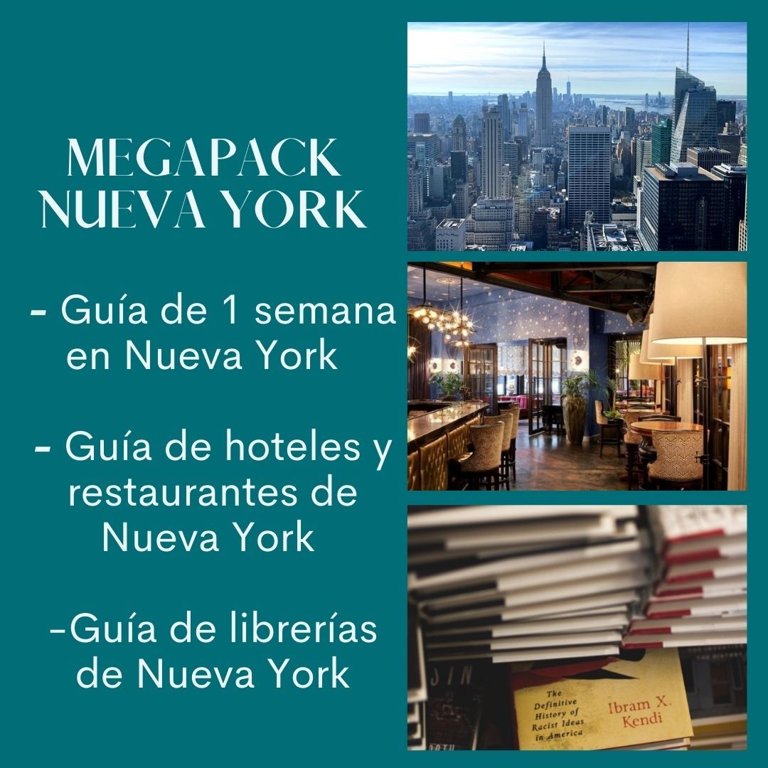 Megapack Guías de Nueva York (Guía de la ciudad 1 semana+Hoteles y restaurantes+Librerías)