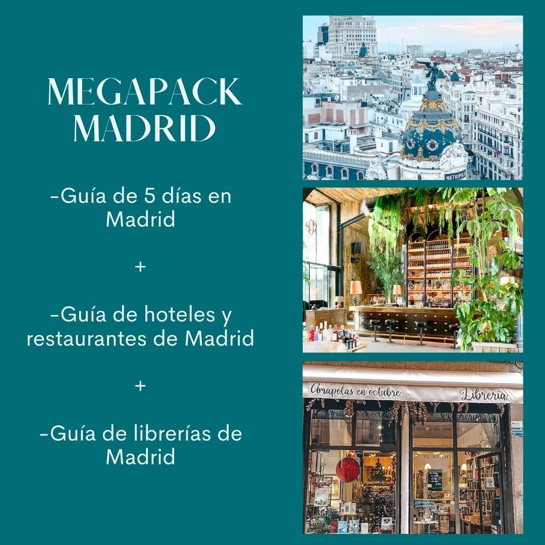 Megapack Guías de Madrid (Guía de la ciudad+Hoteles y restaurantes+Librerías)