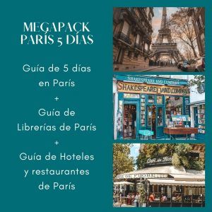 Megapack Guías de París 5 días (Guía de la ciudad+Hoteles y restaurantes+Librerías)