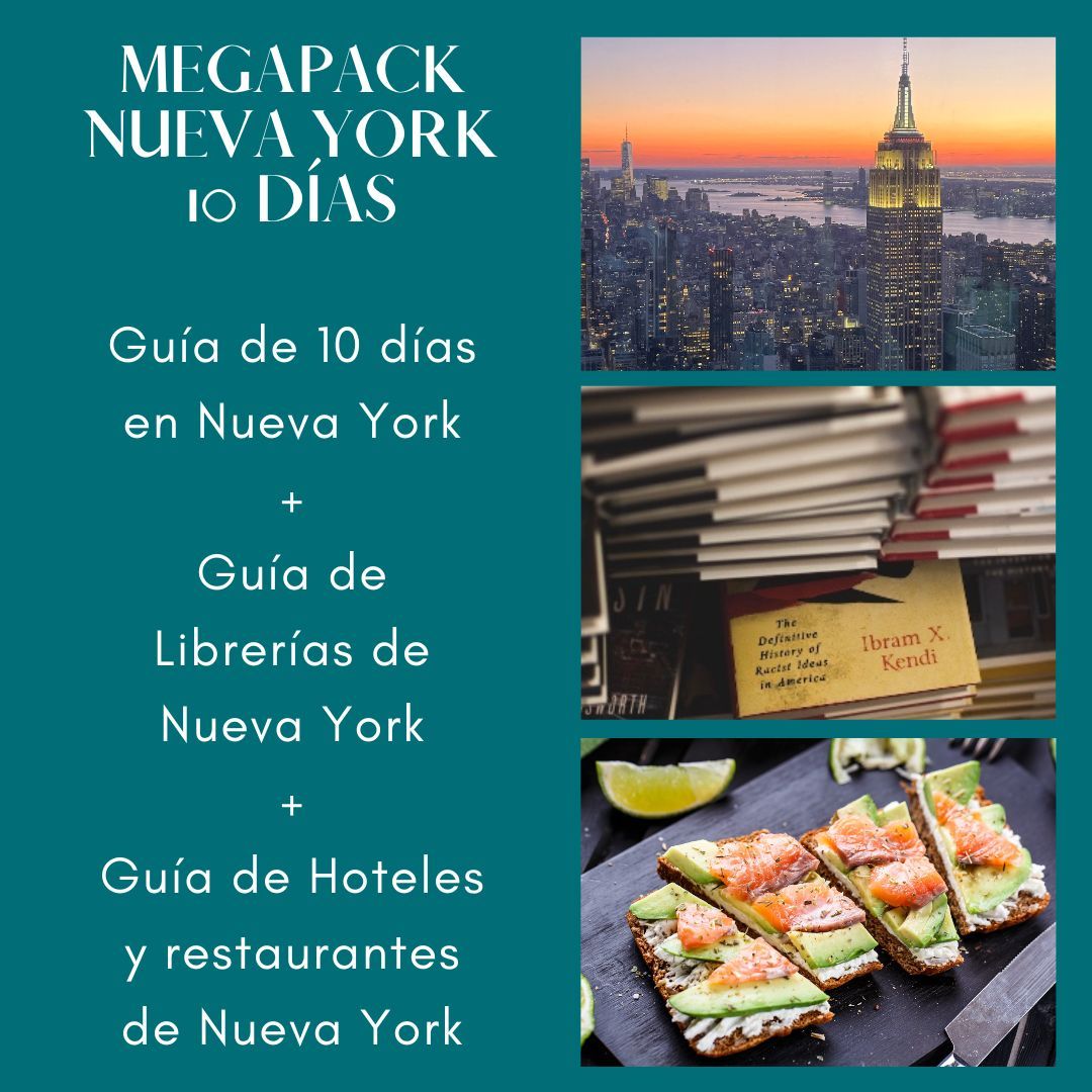 Megapack Guías de Nueva York (Guía de la ciudad 10 días+Hoteles y restaurantes+Librerías)