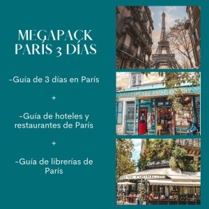 Megapack Guías de París 3 días (Guía de la ciudad+Hoteles y restaurantes+Librerías)