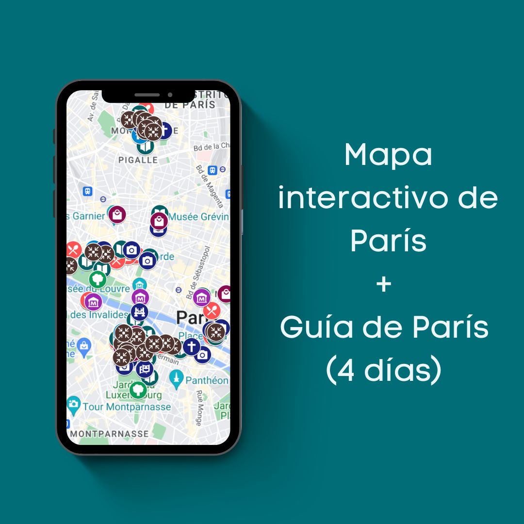 Guía de París (4 días/3 noches) + mapa interactivo