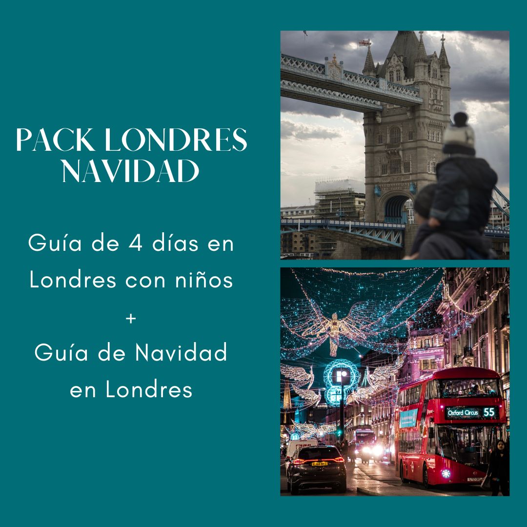 Pack Londres Navidad (Guía 4 días con niños + Guía de Navidad 2026) + mapa interactivo de regalo (PREVENTA)