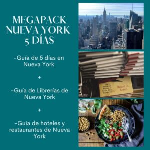 Megapack Guías de Nueva York (Guía de la ciudad 5 días+Hoteles y restaurantes+Librerías)