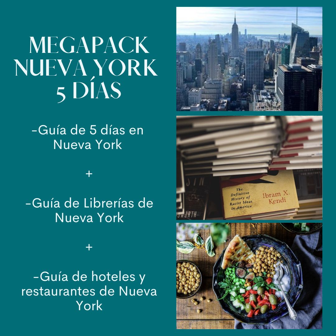 Megapack Guías de Nueva York (Guía de la ciudad 5 días+Hoteles y restaurantes+Librerías)
