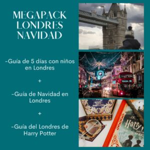 Megapack Londres Navidad (Guía 5 días con niños + El Londres de Harry Potter + Guía de Navidad 2026) + mapa interactivo de regalo (PREVENTA)