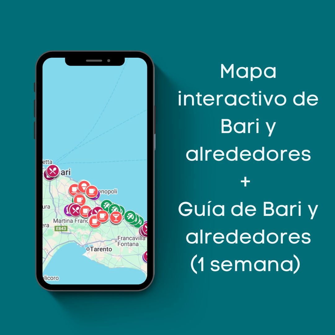 Guía de Bari y alrededores (1 semana) + mapa interactivo